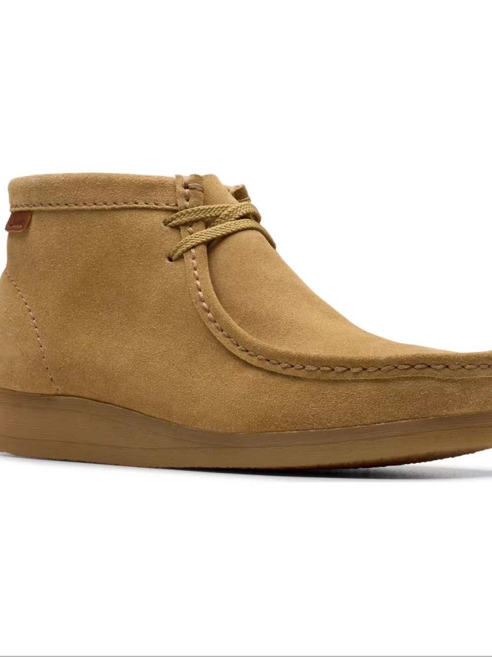 Clarks Men’s Wallaston Dark Sand Suede Chukka Boots Size 8 NIB